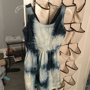 Blue and White Dress